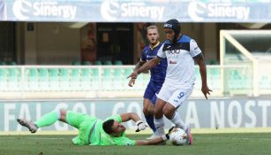 Luis Muriel en acción ante Hellas Verona