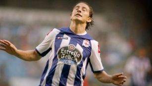 Guardado se lamenta en un juego del Deportivo La Coruña 