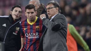 Tata Martino da indicaciones a Lionel Messi en 2013 