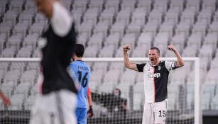 Leonardo Bonucci durante un partido con la Juventus