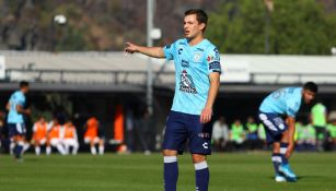 Eugenio Pizzuto durante un partido con Pachuca