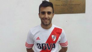 Federico Lavallén jugando con River Plate