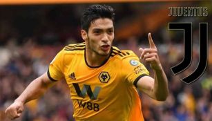 Raúl Jiménez durante un partido con Wolves