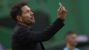 El entrenador del Atlético de Madrid, Diego Pablo Simeone