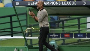 Pep Guardiola en un partido