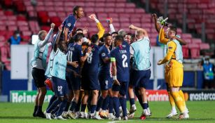 PSG en celebración de gol