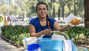 VIDEO: Lady Tacos de Canasta fue despojada de su bicicleta por policías de la Ciudad de México