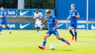 Gerardo Arteaga en acción con Genk