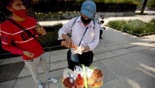 Vendedor ambulante en la Ciudad de México