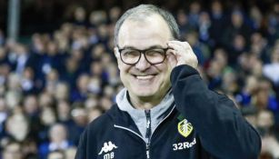 Marcelo Bielsa durante un partido con Leeds United