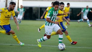 Diego Lainez durante la pretemporada con el Betis 