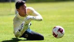 Tapia, en un entrenamiento de las Águilas