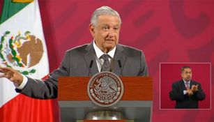 López Obrador en su conferencia mañanera