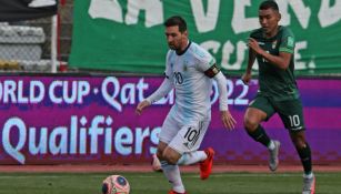 Lionel Messi en acción ante Bolivia