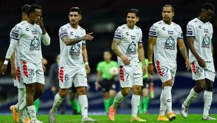 Jugadores del Pachuca, incrédulos tras el resultado