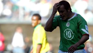 Cuauhtémoc Blanco en lamento con el Tri