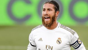 Sergio Ramos durante un duelo con el Real Madrid 