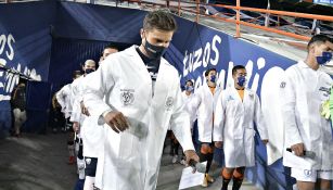 Pumas: Universidad y Pachuca rindieron homenaje a los médicos