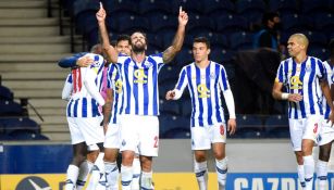 Jugadores del Porto celebrando un gol