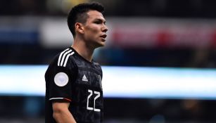 Chucky Lozano durante un partido con México