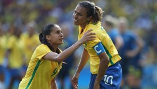 Marta Vieira, figura de la selección femenina de Brasil