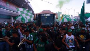 Recibimiento a León previo al partido vs Puebla