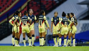 América Femenil previo a un partido