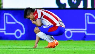 Beltrán, durante un juego de Chivas