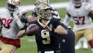 Drew Brees en un partido de NFL