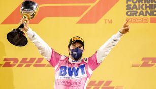 Checo Pérez tras conquistar el GP de Sakhir