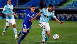 Néstor Araujo durante el duelo ante Getafe