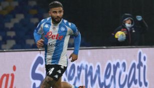 Lorenzo Insigne en festejo con el Napoli