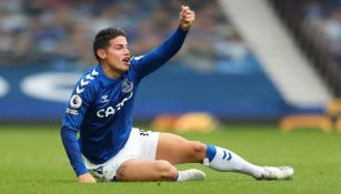 James Rodríguez con Everton