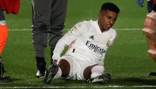 Rodrygo tras su lesión en el duelo ante Granada 