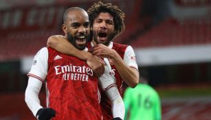 Alexander Lacazzette festejando un gol a favor del Arsenal