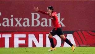 Luka Romero durante un partido con el Mallorca