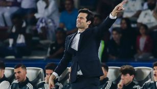 Santiago Solari dirige un duelo del Real Madrid