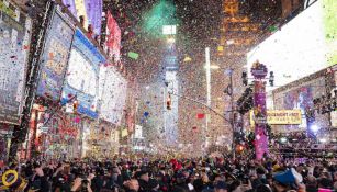 Times Square en Nueva York durante las celebraciones de año nuevo