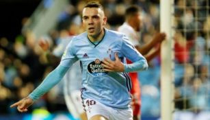 Iago Aspas en festejo de gol