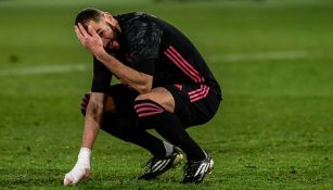 Karim Benzema en un partido con el Real Madrid