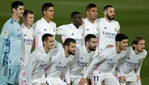 Jugadores del Real Madrid previo a un partido