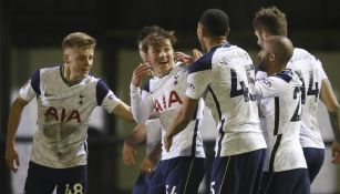 Tottenham en celebración de gol