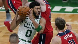 Jayson Tatum en un juego ante los Wizards