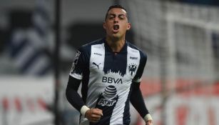 Funes Mori en festejo con Rayados