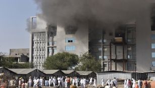 Incendio en el Instituto Serum de la India