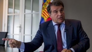 Joan Laporta, en las oficinas del Barcelona 