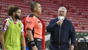 Víctor Vucetich en el partido contra Juárez