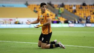 Raúl Jiménez en lamento con Wolverhampton