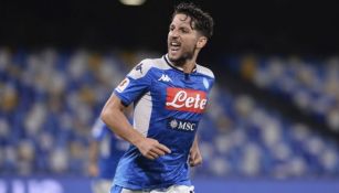 Dries Mertens en un partido con el Napoli