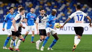 Napoli y Atalanta empataron a cero en la Ida de Semifinales